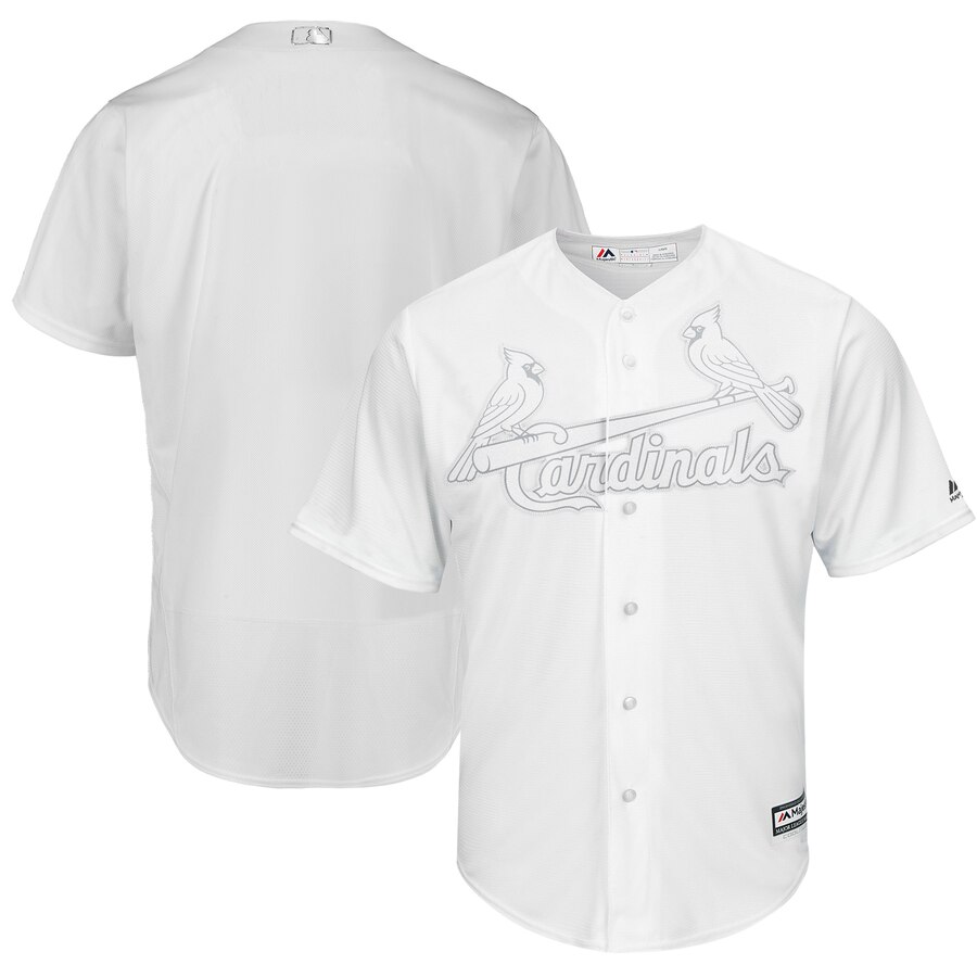 Customized Men St.Louis Cardinals white Blank MLB Jerseys
